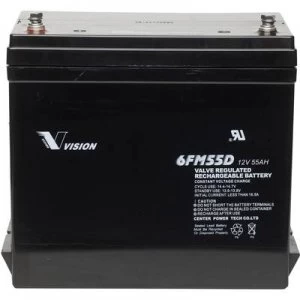 Image of VRLA 12 V 55 Ah Vision Akkus 6FM55DX 6FM55DX