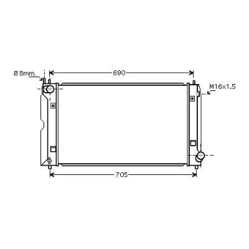 Image of Engine radiator DIEDERICHS DCM3283