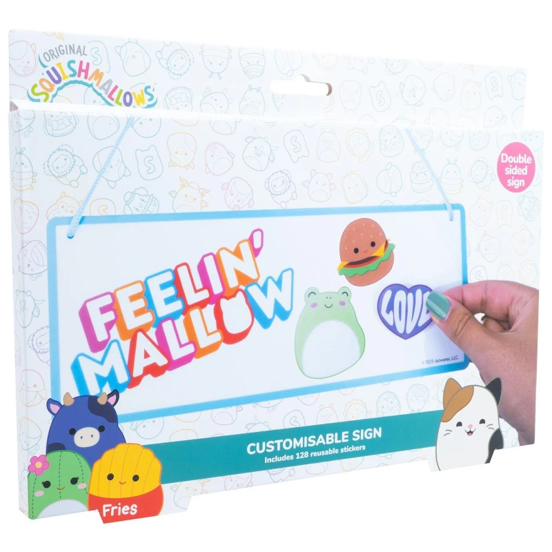 Image of Squishmallows Room Sign with wall decals Multi unisex one size