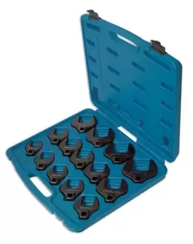 Image of Laser Tools 4713 Crows Foot Wrench Set 14pc Chrome Molybdenum
