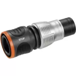 Image of GARDENA 18253-50 Premium Plastic Waterstop connector Hose connector, 13mm (1/2) - 15mm (5/8) Water stop