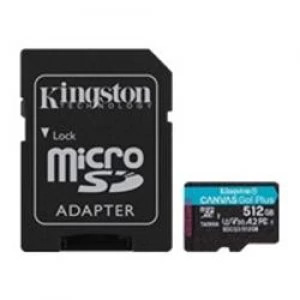 Image of Kingston 512GB microSD CanvasGo Plus Card