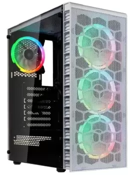 Image of Kolink Observatory Lite Mesh ARGB Midi Tower Gaming Case - White