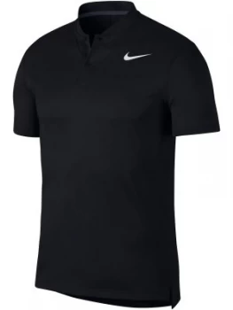 Image of Mens Nike Dry Stripe Blade Polo Black