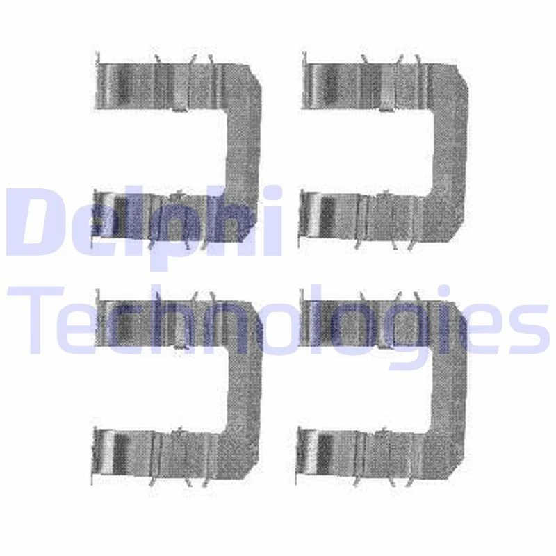 Image of DELPHI Brake pad fitting kit DELPHI LX0483