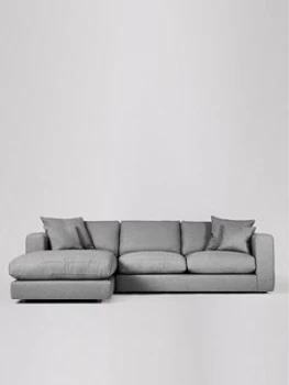 Image of Swoon Althaea Fabric Left Hand Corner Sofa - Soft Wool