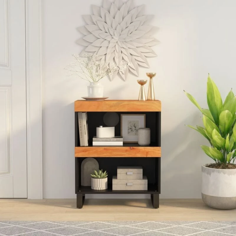 Image of VIDAXL Side Cabinet 60x33x75cm Solid Wood Acacia vidaXL 8720845781224