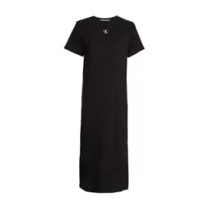 image of Calvin Klein Jeans Mono Rib Dress - Black