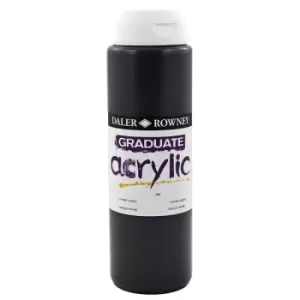 Image of Daler Rowney 123500065 Graduate Acrylic Paint 500ml Paynes Grey