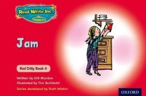 Image of Read Write Inc. Phonics Red Ditty Book 4 Jam by Ruth Miskin Paperback