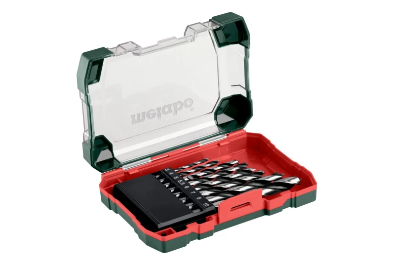 Image of Metabo 626705000 wood twist Drill bits 8 Piece high quality steel 626705000