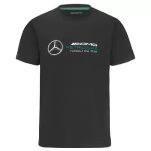 Image of 2022 Mercedes Large Logo Tee (Black)