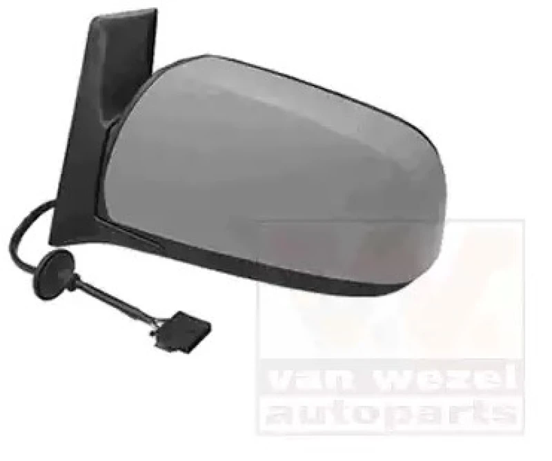 Image of VAN WEZEL 3796807 Wing mirror * HAGUS * Left, Heatable, primed Outside Mirror (50)