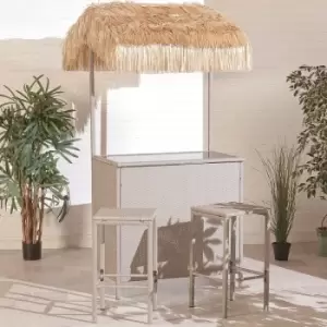 2 Seater Rattan Tiki Bar Set