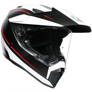 image of (S) AGV AX9 Pacific Road Matt Black / White / Red