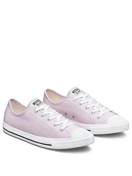 image of Converse Chuck Taylor All Star Dainty Canvas Plimsolls - Amethyst, Amethyst, Size 6, Women