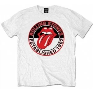 Image of Rolling Stones Est 1962 White Mens T Shirt: Large