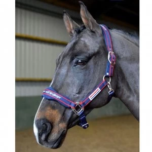 Image of John Whitaker Airflow Headcollar Set - Navy/Red