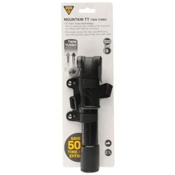 Image of Topeak Mountain TT Twin Turbo Cycle Pump - Black