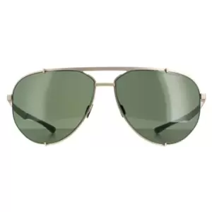 Image of Aviator Light Gold Black Green P8920