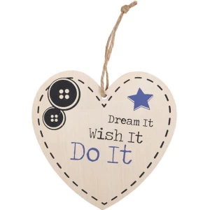Image of Dream It Hanging Heart Sign