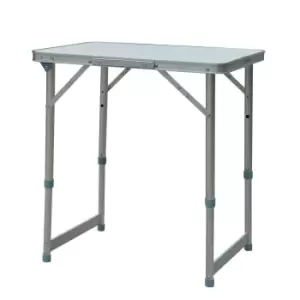 image of Outsunny Portable Folding Aluminium Table with Height Adjustment - Small