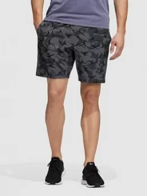 image of Adidas Jungle Camo Short, Grey Size M Men