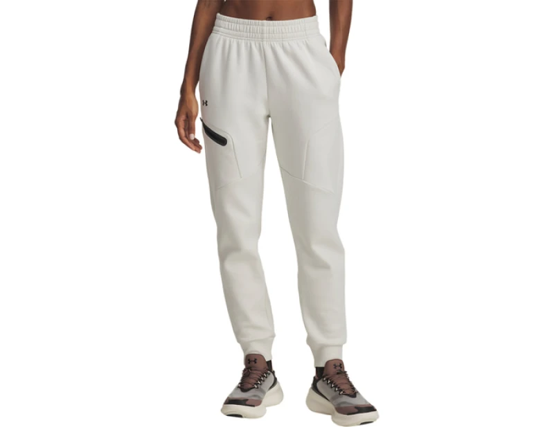 Image of Under Armour Unstoppable Fleece Sweatpants Women White C110 L