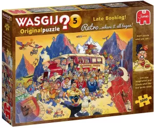 Image of Jumbo Wasgij 5 Late Booking Retro Original - 1000 Piece Jigsaw