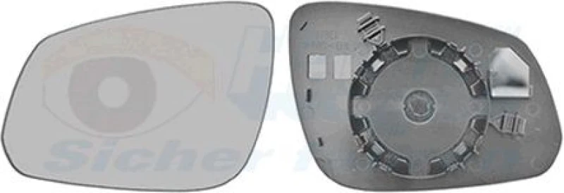 Image of VAN WEZEL Wing mirror glass VAN WEZEL 3726835