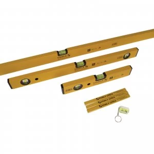 image of Stabila 5 Piece 70-2 Series Combi Spirit Level Set