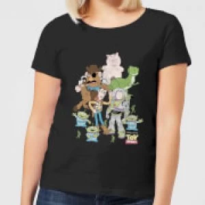 Image of Toy Story Group Shot Womens T-Shirt - Black
