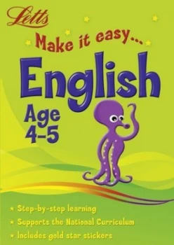 Image of Letts Make It Easy - English Age 4-5 by Lynn Huggins-Copper Book