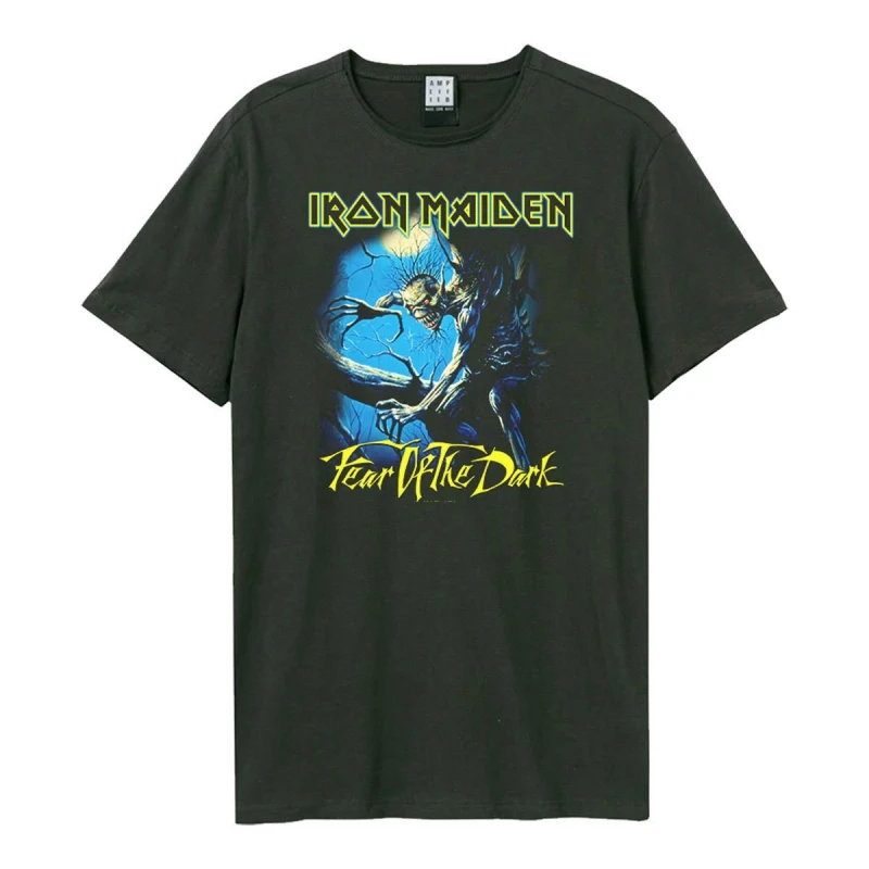 Image of Amplified Amplified Men Fear Of The Dark T-Shirt in Charcoal Size: X-Small Charcoal XS Male 5063238007819