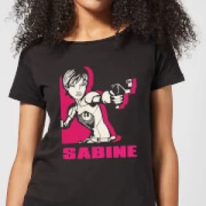 Image of Star Wars Rebels Sabine Womens T-Shirt - Black