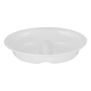 Image of Mason Cash Beaded White Divided Dish, White