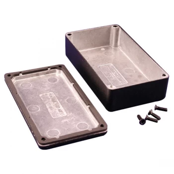 Image of Hammond 1550WBBK IP66 Diecast Aluminium Enclosure Black (115 x 64 ...