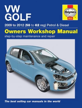 image of VW Golf Petrol & Diesel 2009 - 2012 5633A HAYNES