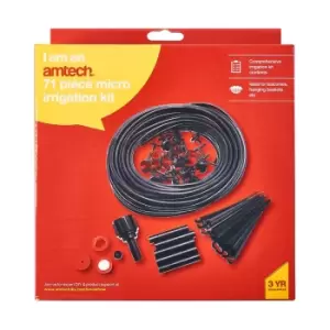 image of Amtech 71pc Micro Garden Irrigation Watering Kit - 22.5m (75ft)