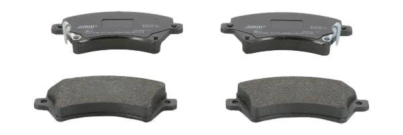 Image of JURID 572491J Brake pad set with acoustic wear warning, without accessories Brake Pad Set,disc brake (402)