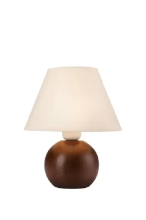 Table Lamp With Shade Wenge, 1x E27