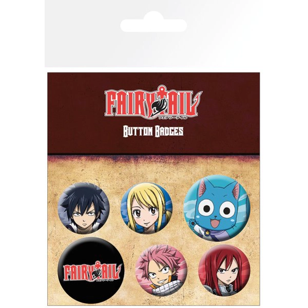 image of Fairy Tail - Characters Badge Pack