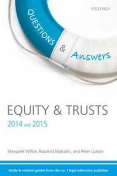 Image of Equity and Trusts 2014 and 2015 by Margaret Wilkie Paperback