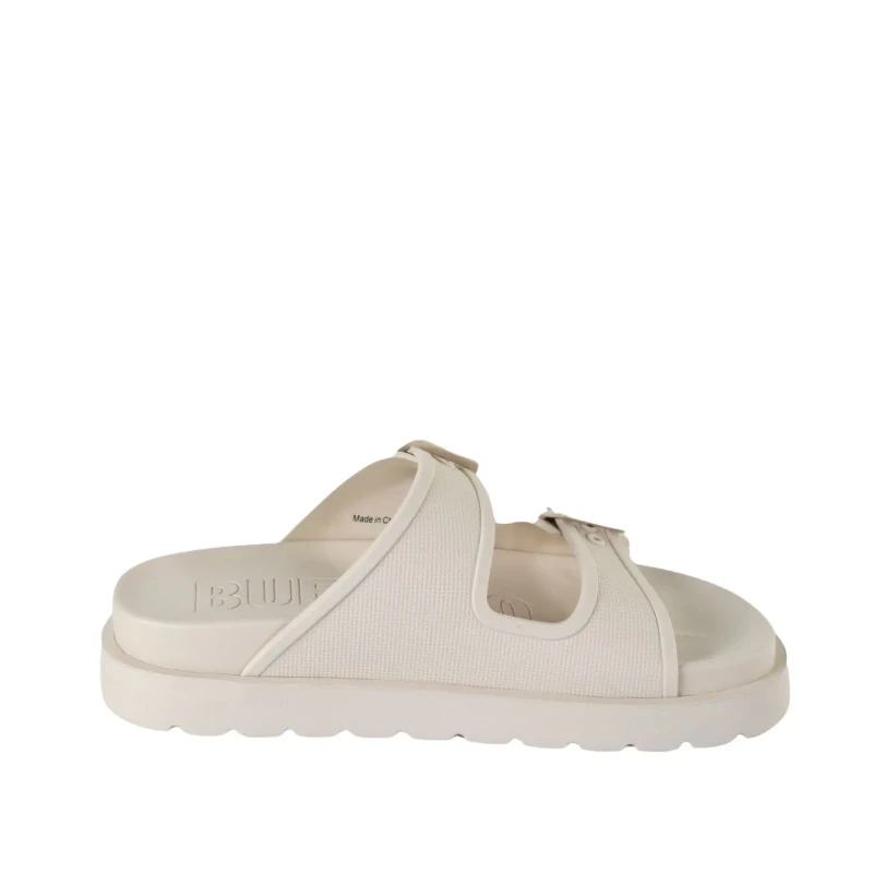 Image of Buffalo Wedge mules For Her Buffalo Eve Sol - Vegan Rubber Beige Female 38