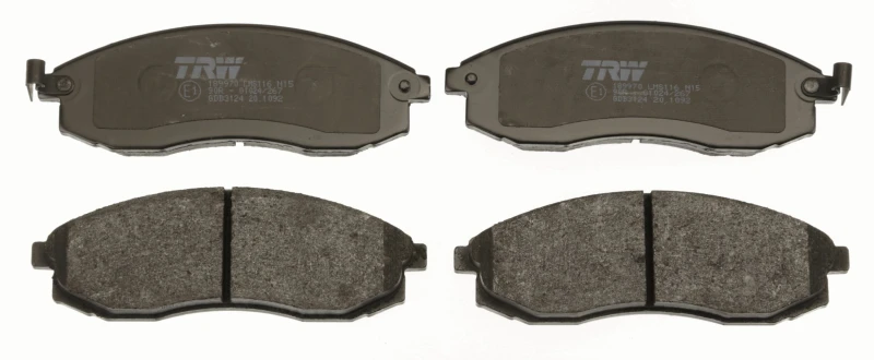 Image of TRW GDB3124 Brake pad set with acoustic wear warning Brake Pad Set,disc brake (402)