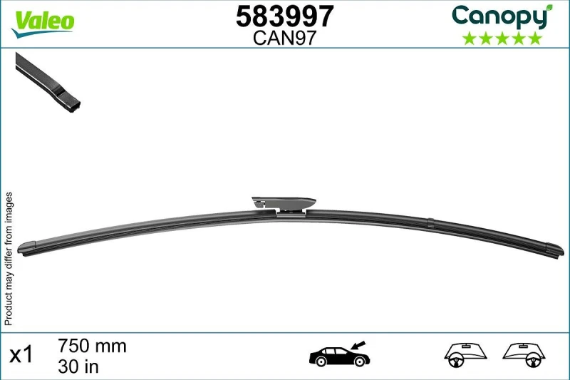Image of Wiper blade VALEO 583997