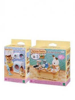 Sylvanian Families Sylvanian Families Kitchen & Laundry Twin Pack