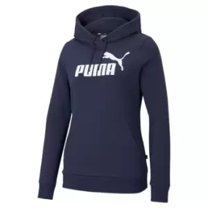 Puma Logo Ladies Hoody - Blue