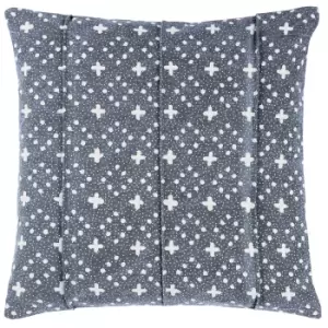 image of Helm Organic Look Cotton Cushion Ink / 50 x 50cm / Polyester Filled