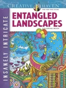 image of Creative Haven Insanely Intricate Entangled Landscapes Coloring Book